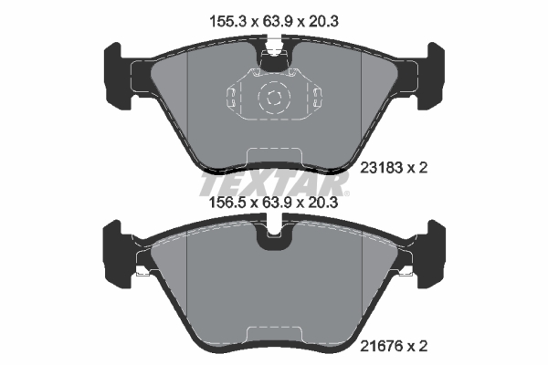Placute frana TEXTAR 2318302
