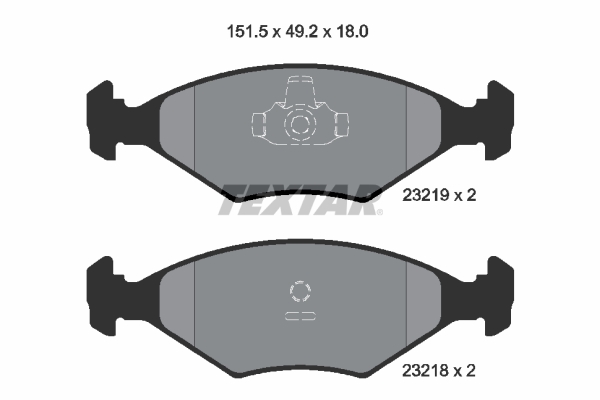 Placute frana TEXTAR 2321901
