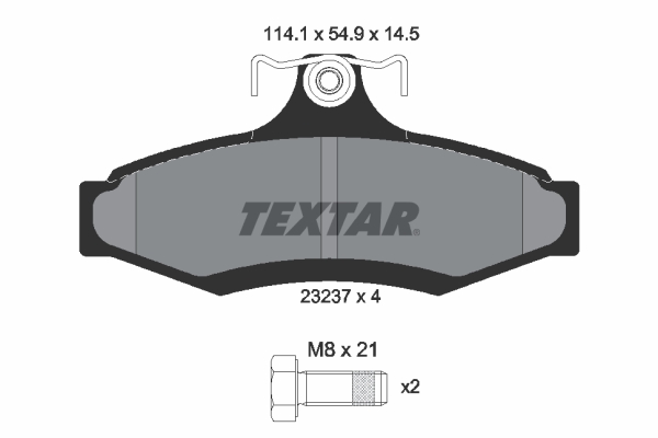 Placute frana TEXTAR 2323701