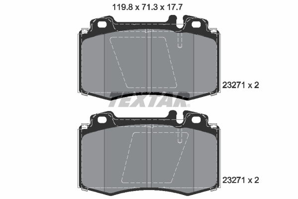 Placute frana TEXTAR 2327102