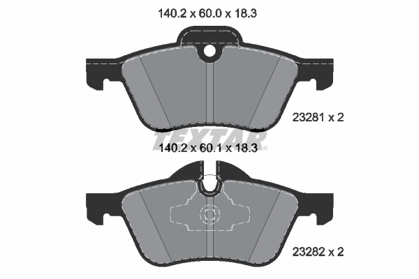 Placute frana TEXTAR 2328101