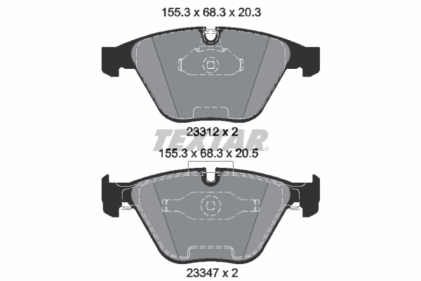 Placute frana TEXTAR 2331207