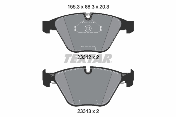 Placute frana TEXTAR 2331211