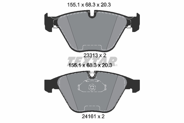 Placute frana TEXTAR 2331303