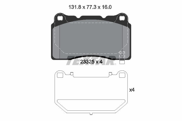 Placute frana TEXTAR 2332502