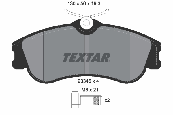 Placute frana TEXTAR 2334602