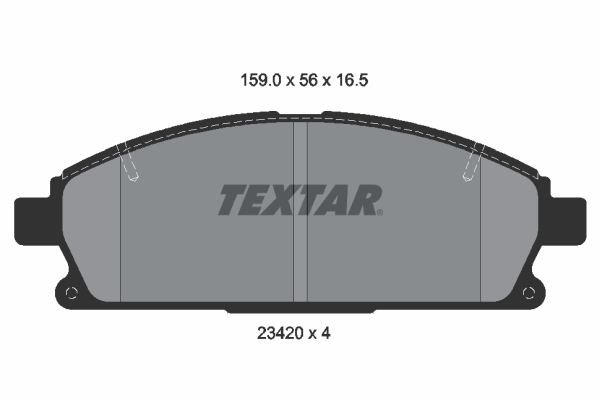 Placute frana TEXTAR 2342004