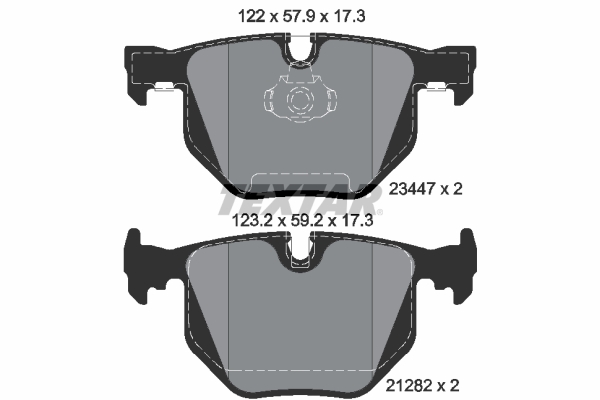 Placute frana TEXTAR 2344702