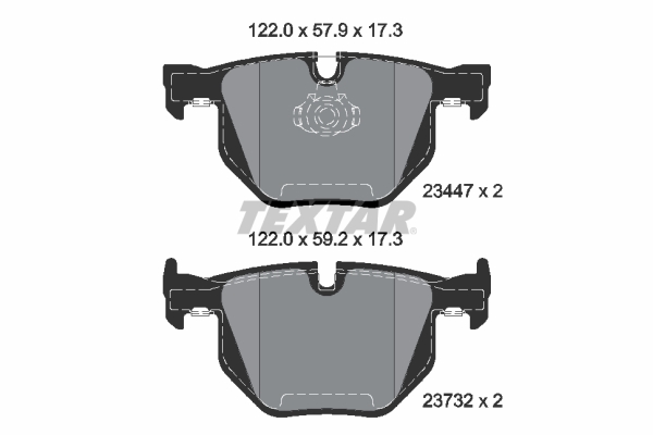 Placute frana TEXTAR 2344704