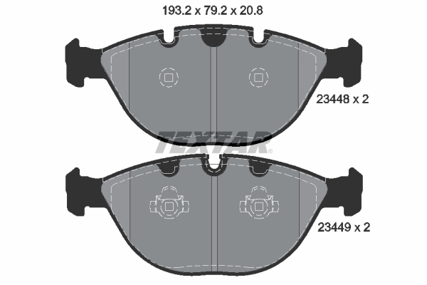 Placute frana TEXTAR 2344801