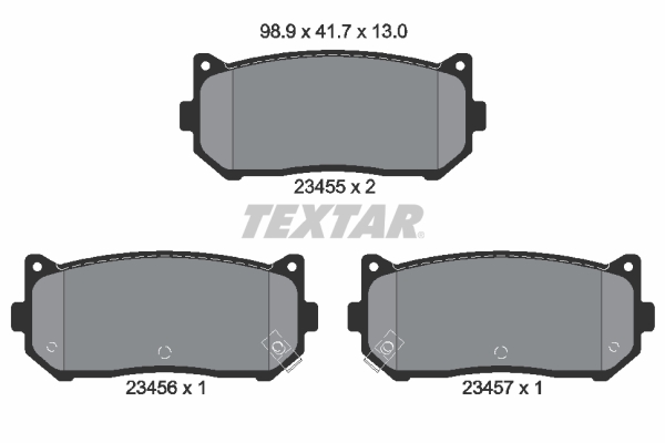Placute frana TEXTAR 2345501