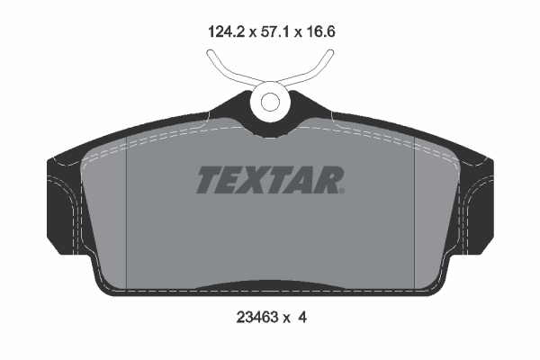 Placute frana TEXTAR 2346302