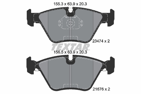 Placute frana TEXTAR 2347402