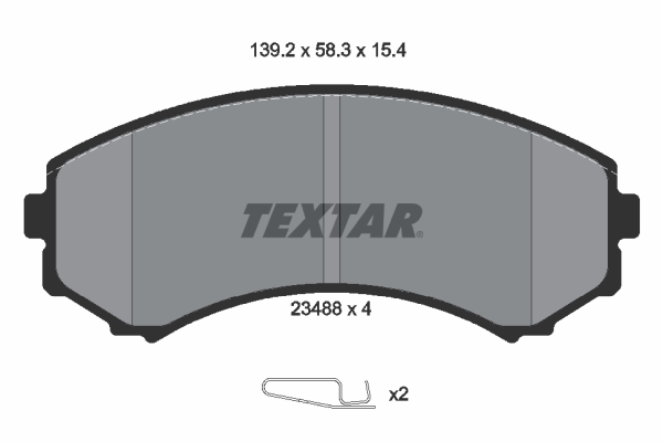 Placute frana TEXTAR 2348801