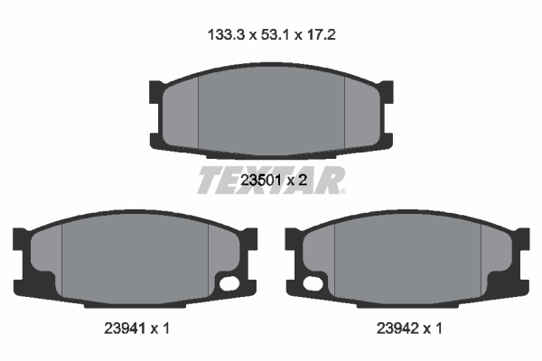 Placute frana TEXTAR 2350101