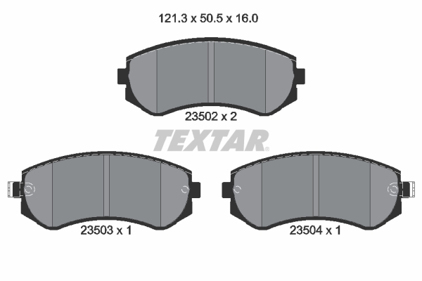 Placute frana TEXTAR 2350201