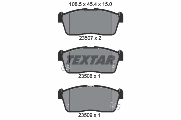 Placute frana TEXTAR 2350701