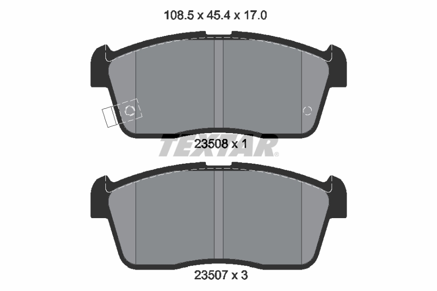 Placute frana TEXTAR 2350801