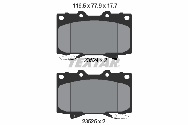 Placute frana TEXTAR 2352402
