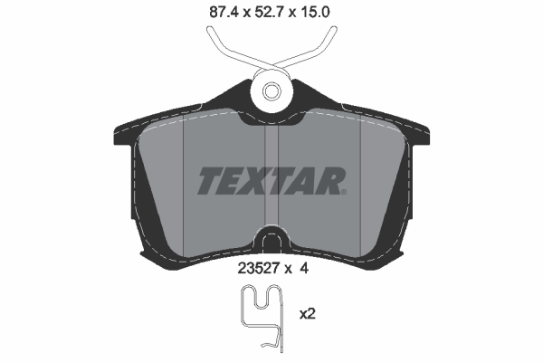 Placute frana TEXTAR 2352701