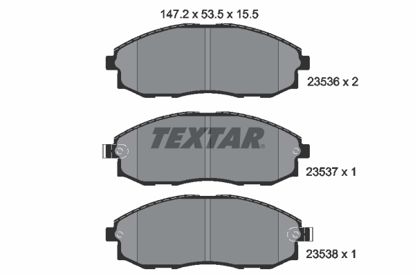Placute frana TEXTAR 2353601