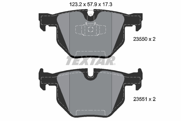 Placute frana TEXTAR 2355001