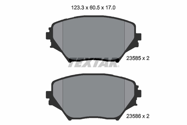 Placute frana TEXTAR 2358501