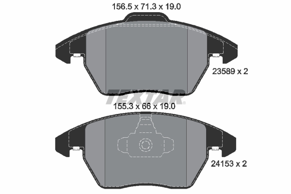 Placute frana TEXTAR 2358901