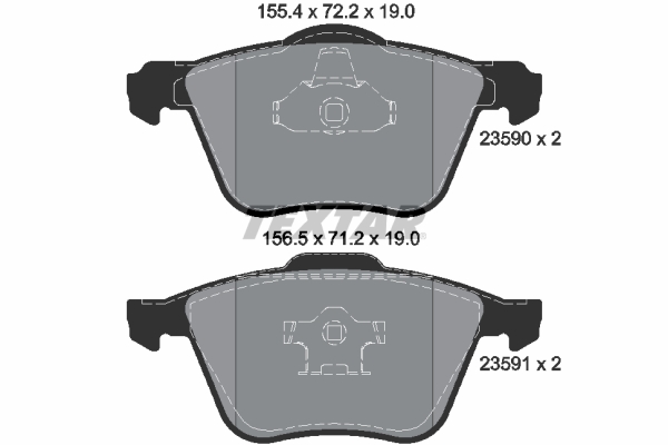 Placute frana TEXTAR 2359001