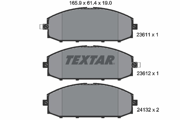 Placute frana TEXTAR 2361101