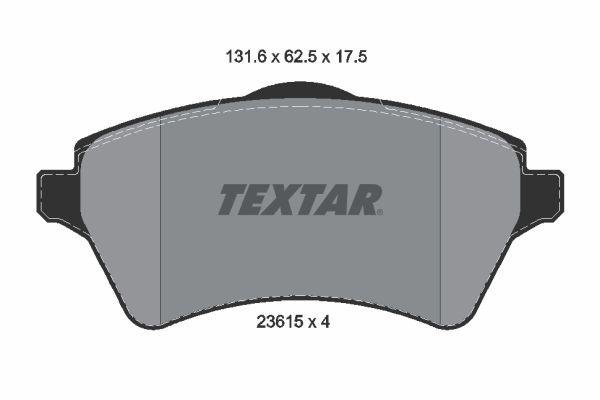 Placute frana TEXTAR 2361501