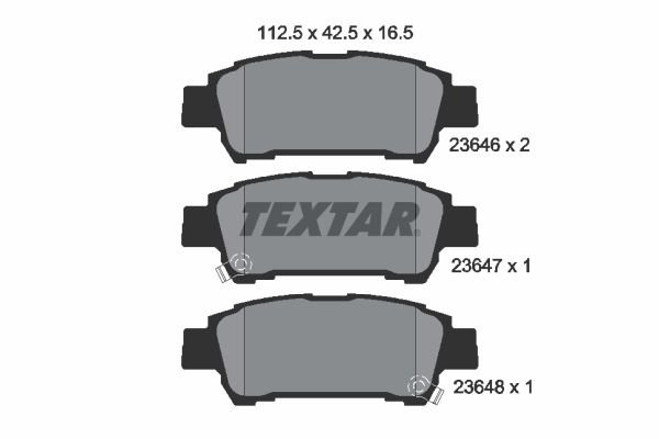 Placute frana TEXTAR 2364601