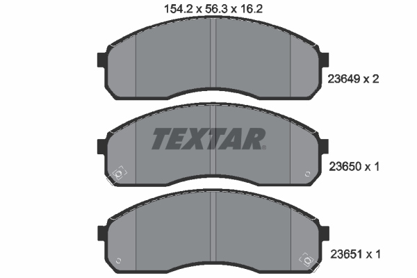 Placute frana TEXTAR 2364901