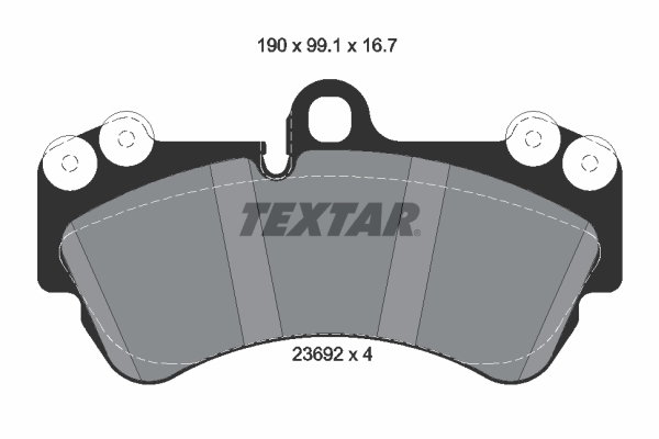 Placute frana TEXTAR 2369202