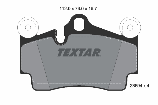 Placute frana TEXTAR 2369402