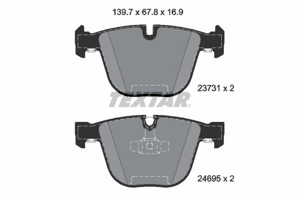 Placute frana TEXTAR 2373101