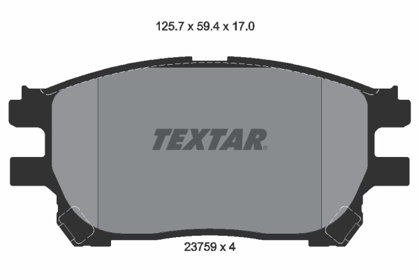 Placute frana TEXTAR 2375901
