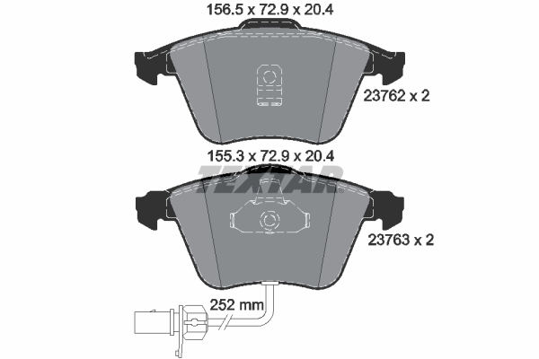 Placute frana TEXTAR 2376201