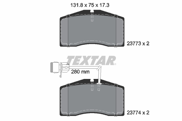 Placute frana TEXTAR 2377301