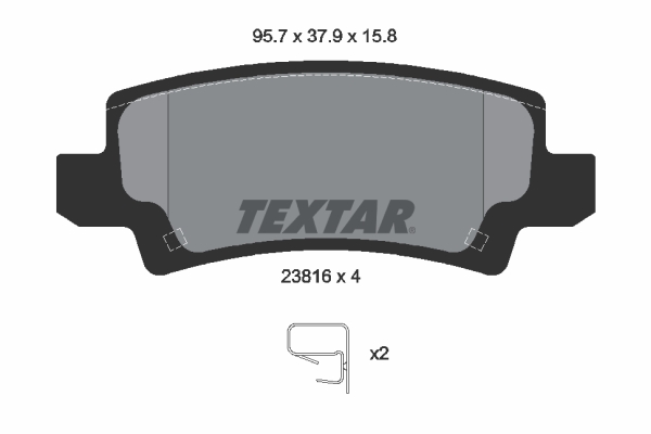 Placute frana TEXTAR 2381601