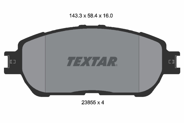 Placute frana TEXTAR 2385501