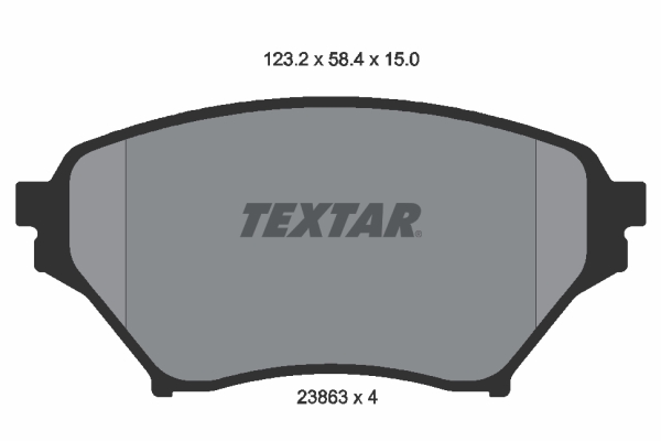 Placute frana TEXTAR 2386301