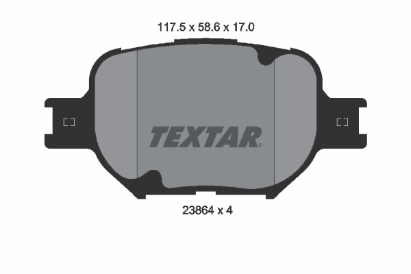 Placute frana TEXTAR 2386401