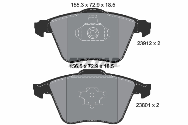 Placute frana TEXTAR 2391201