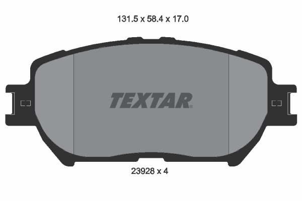 Placute frana TEXTAR 2392801