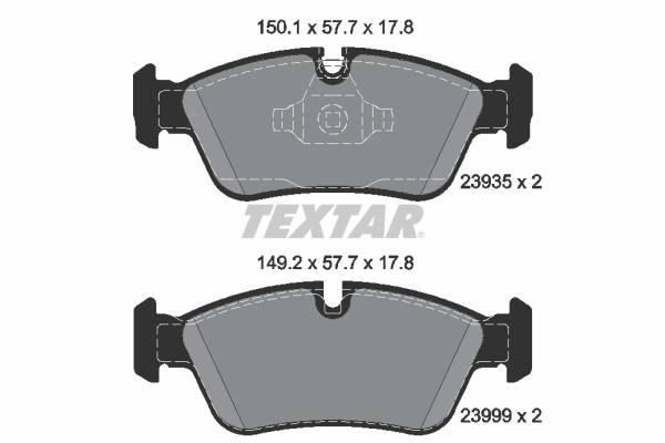 Placute frana TEXTAR 2393501