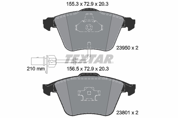 Placute frana TEXTAR 2395001