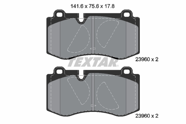Placute frana TEXTAR 2396001