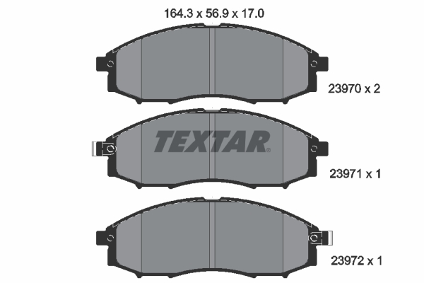 Placute frana TEXTAR 2397001