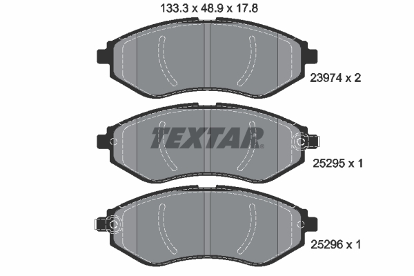 Placute frana TEXTAR 2397406
